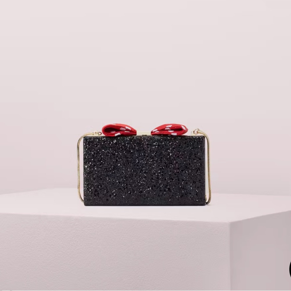 Kate Spade Minnie Mouse Glitter Bow Clasp